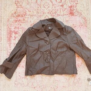 Rafaella, Women's Grey Button Up Jacket